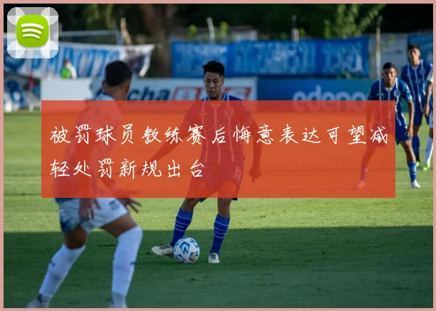 被罚球员教练赛后悔意表达可望减轻处罚新规出台